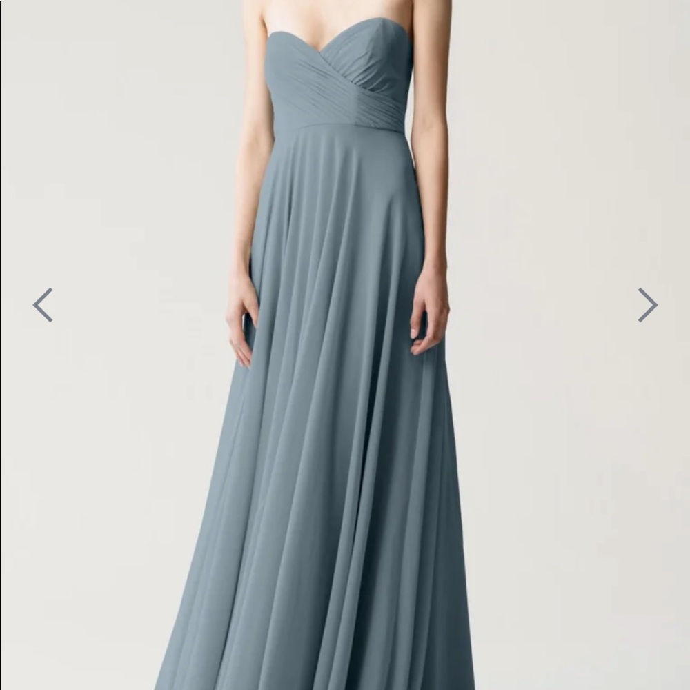Jenny Yoo Adeline Dress in Mayan Blue, size 6
